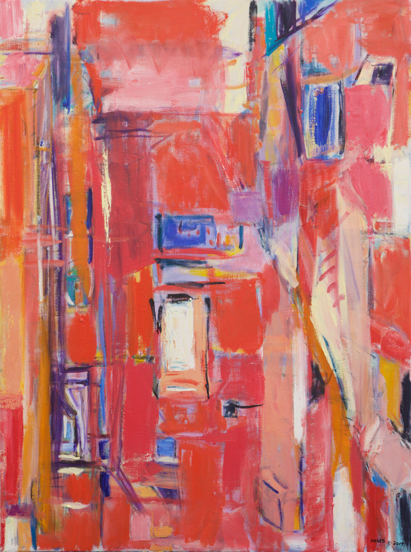 3186-City Reds and Blue-36x27