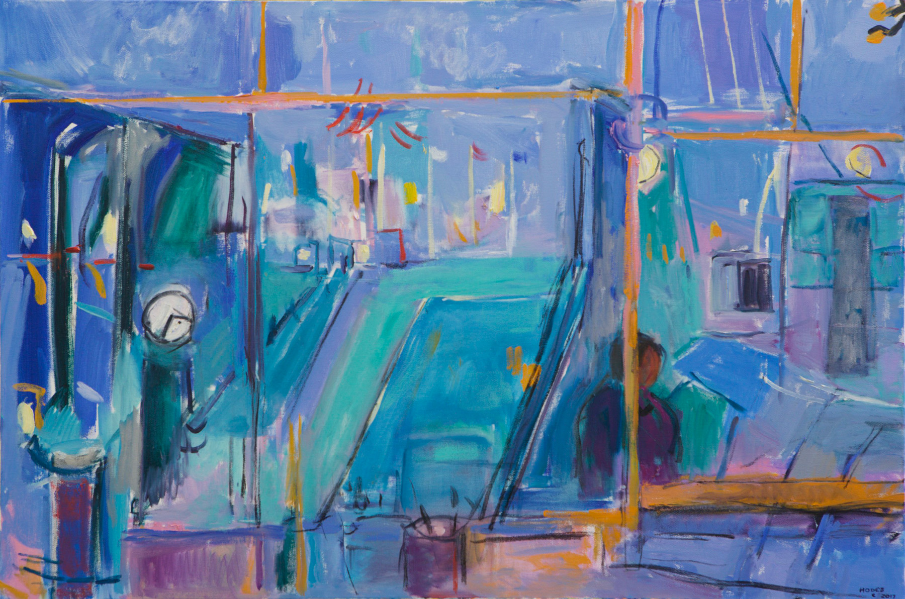 3194-Studio View in Blue-24x36
